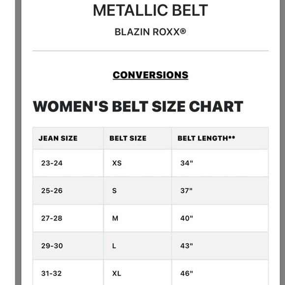 Blazin Roxx Belt Women Sz XL Western Rodeo Rhinestone Bling - Picture 3 of 3